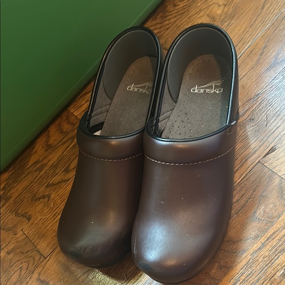 Dansko Brown Slip-On Clogs - Picture 5 of 7